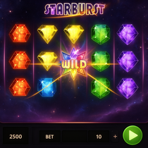 Rabona - Starburst Slot játék - Wild expanding funkciók